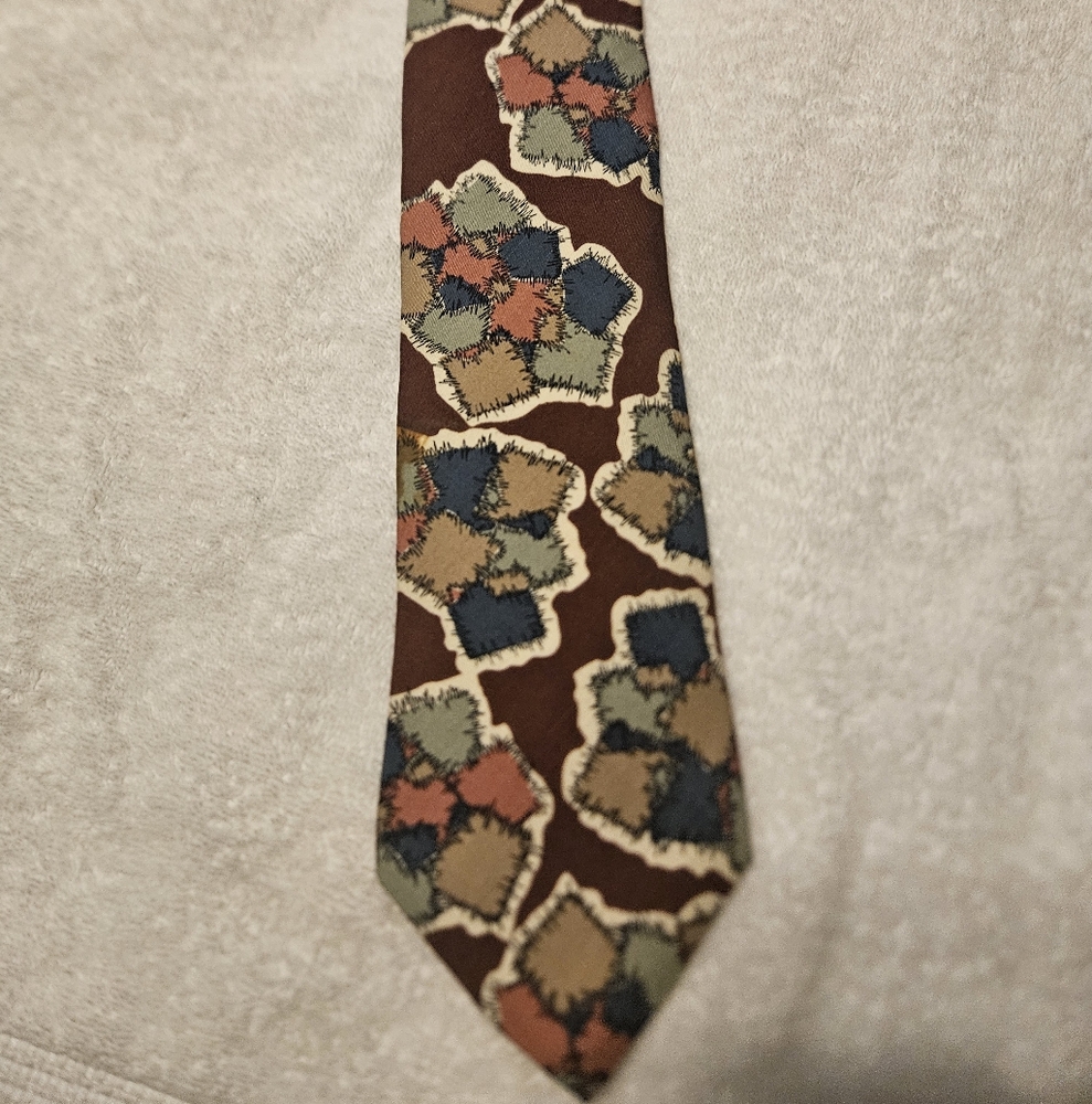 Men's Multicolor Patterned Tie By Structure